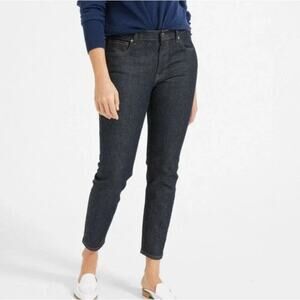 EVERLANE The Mid-Rise Skinny Ankle Jeans Slim Fit Denim Dark Indigo Wash Size 25